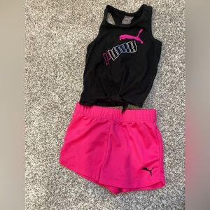18 Month Puma tank and shorts set